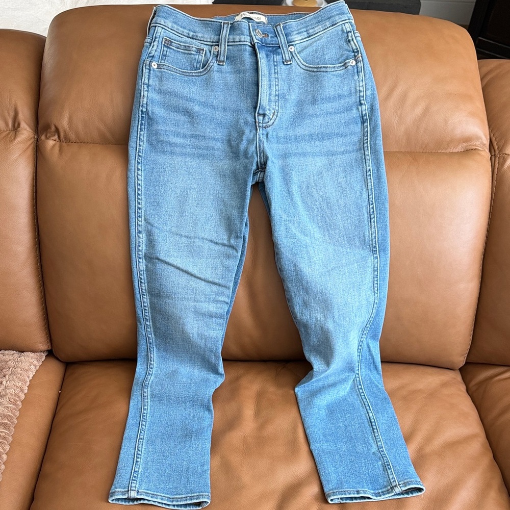 Madewell Light Blue Mid-Rise Stovepipe Jeans Size 26
